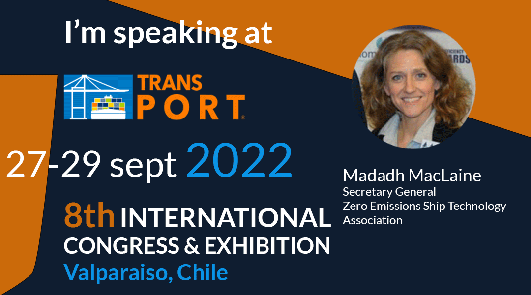 ZESTAs Speaker Madadh MacLaine at Trans-PORT 2022 in Chile