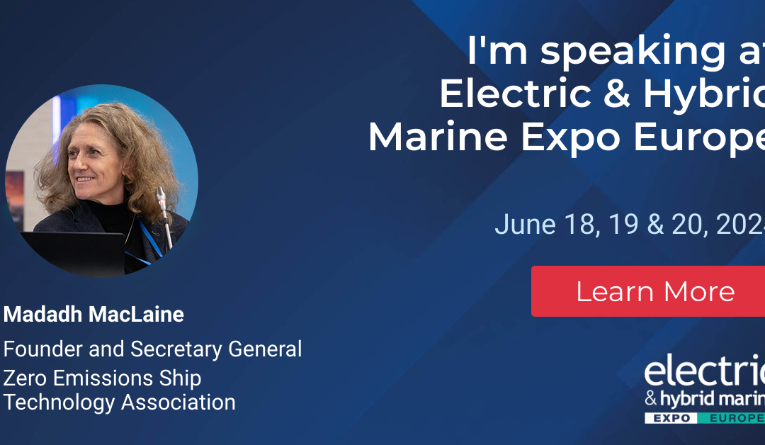 Moderation by Madadh MacLaine at Electric and Hybrid Marine Expo Europe
