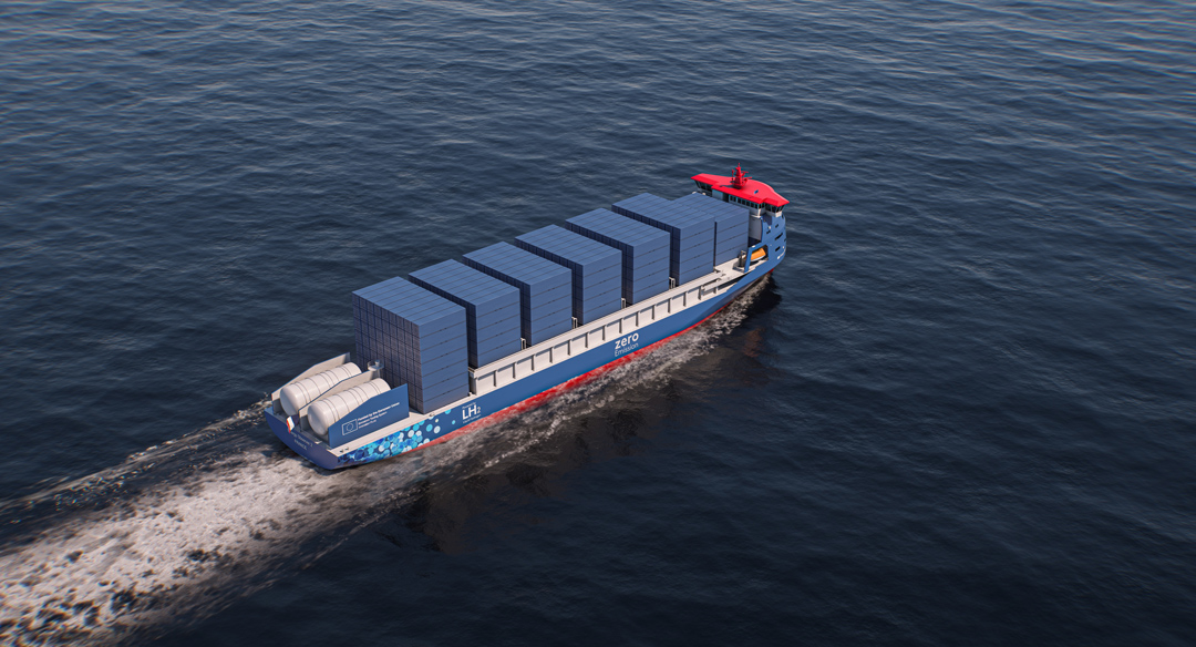 Energy Observer Concept, awarded the European Union’s Innovation Fund for its liquid hydrogen-powered container cargo ship project: Energy Observer 2 | EO2