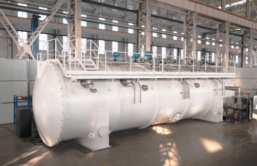 5 TPD Hydrogen Liquefaction Cold Box, Angled View